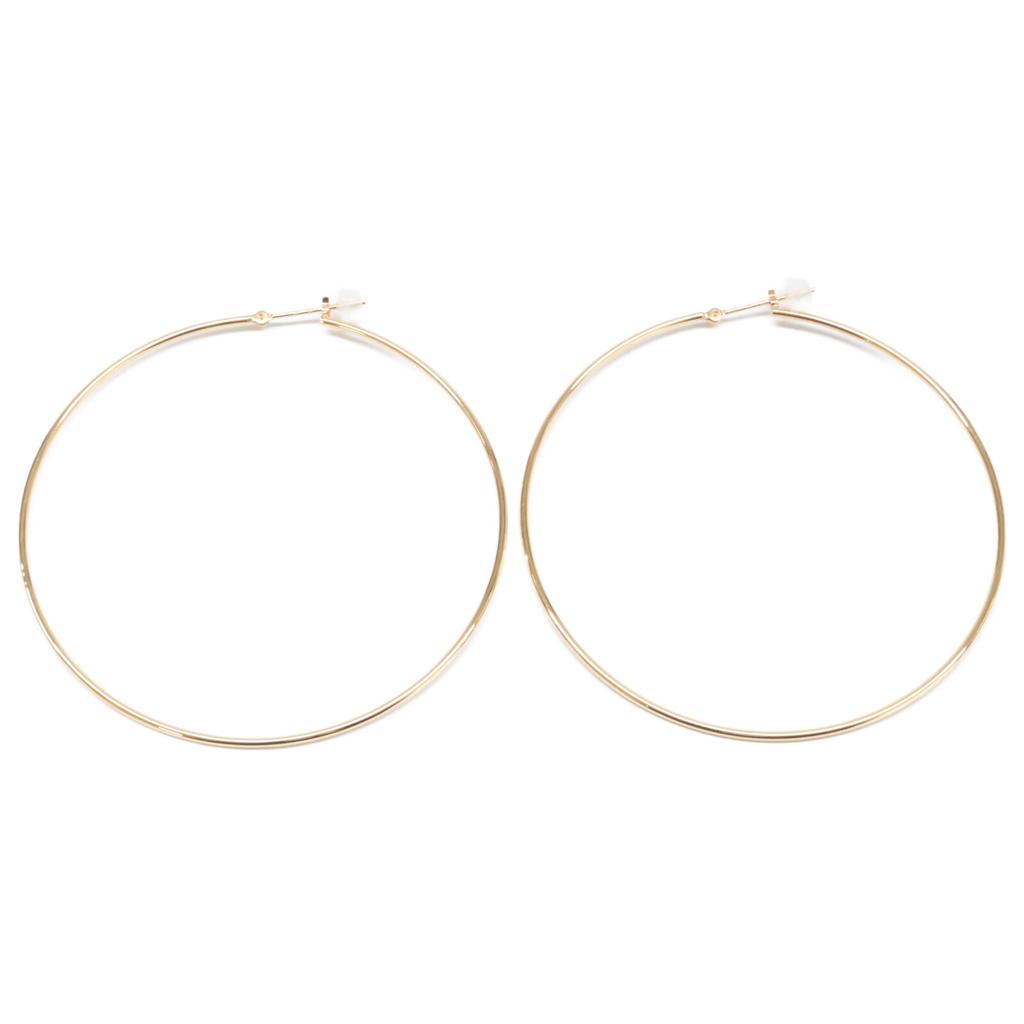 MARIHA [Beautiful Condition] K18 Wish Hoop earring Yellow GoldUsed
