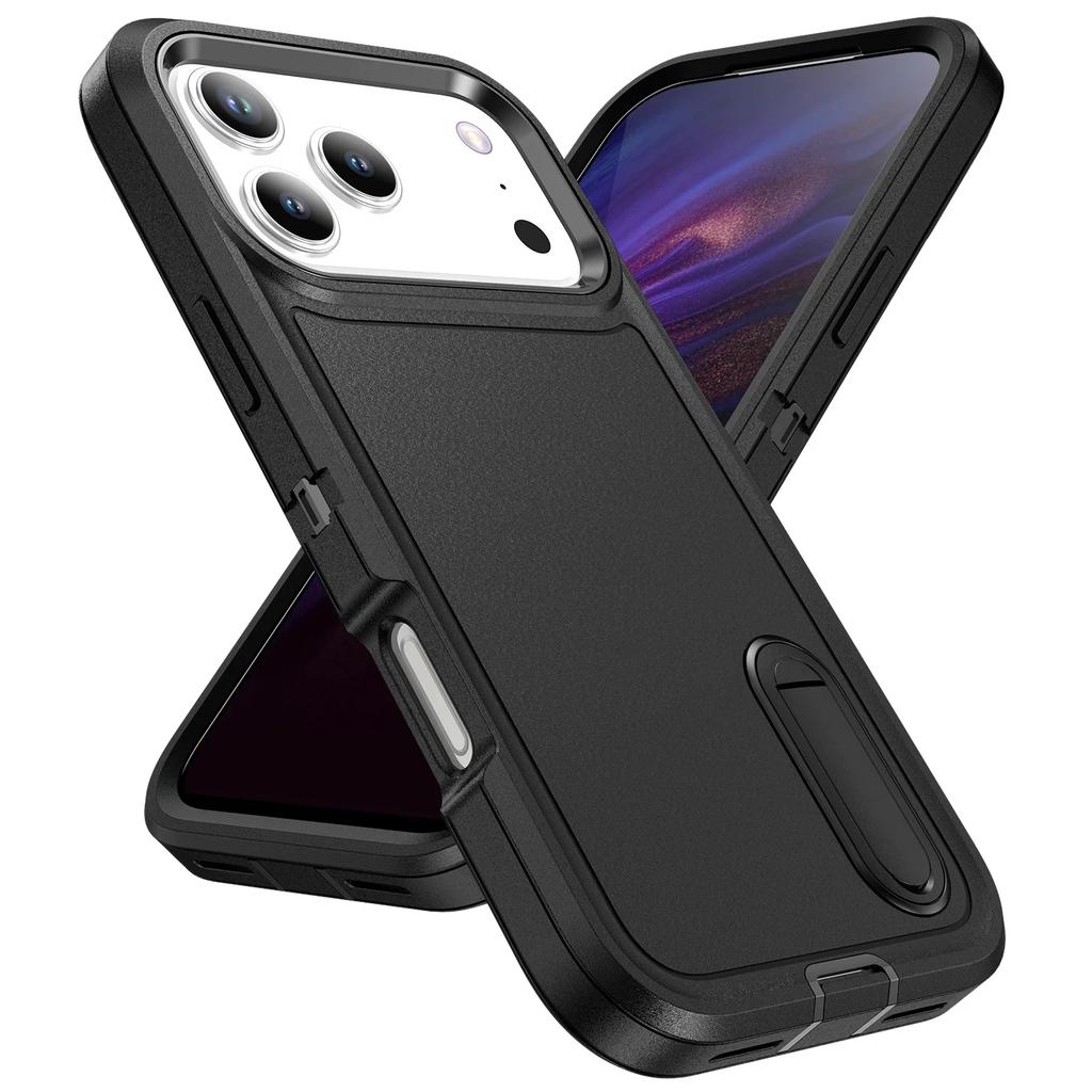 Rugged Military Otter Armor Box Phone Case For IPhone 17Air 16 E 15 14 13 Plus 13 12 Pro Max Anti-drop Dustproof Kickstand Cover