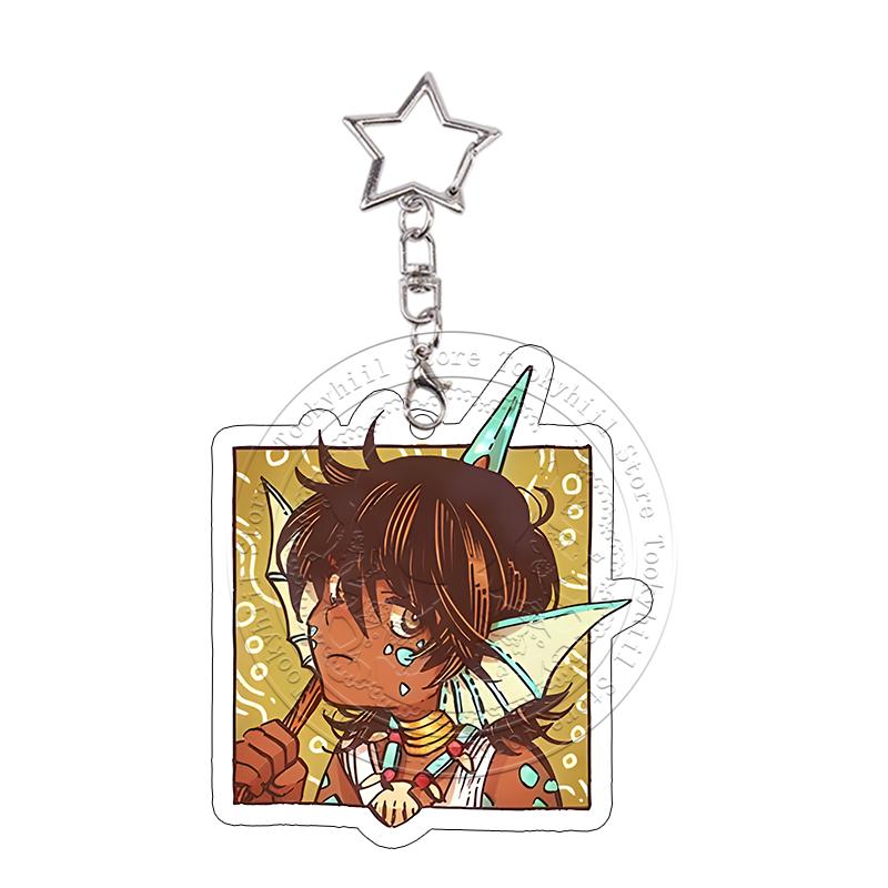 Heksenhoed Atelier Cartoon Acryl Sleutelhanger Kawaii Student Gagaga Qifrey Prachtige Sleutelhanger Karakters Hanger Verjaardagscadeau