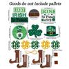 Patrick's Day Tiered Tray Decorations Gnome Leprechaun's Hat Shamrock Wooden Signs Decorations for Patrick's Day Decor