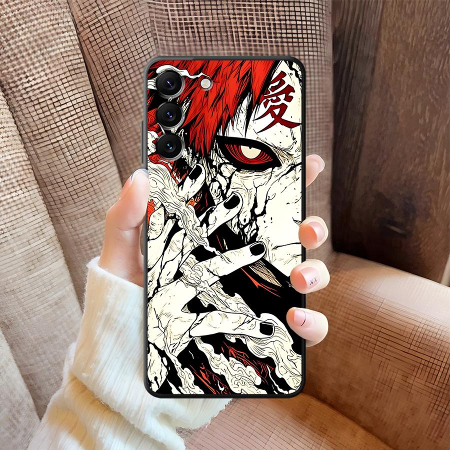 Anime Cool Gaara Soft Back Phone Cover Case for Samsung Galaxy A16 A21s A24 A31 A51 A52 A54 A71 A12 A13 A14 A15 A72 A73 A22 A23