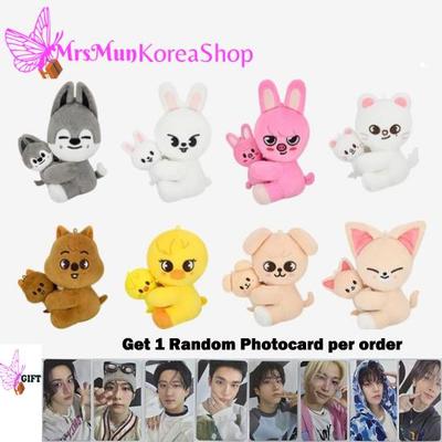Stray Kids Set Peluche Magnetico Skzoo - celebrATE ( Fotocarte Casuale da FANS)