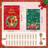 24Pcs Christmas Advent Calendar Number Bags Christmas Gift Burlap Drawstring Bags DIY Countdown Advent Calendar Set with Rope