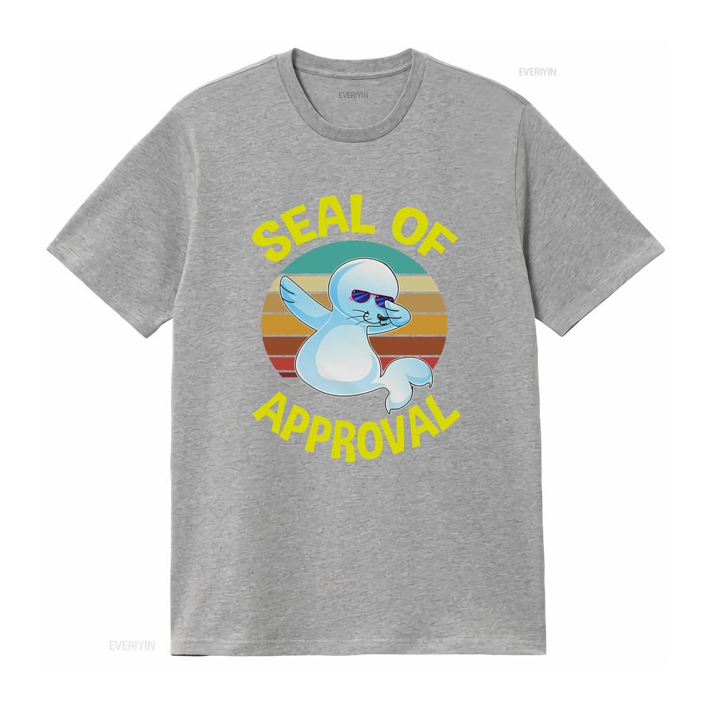 Siegel der Zustimmung T-Shirt Lustig Schweißliebhaber Wortspiele Baby Vintage Gewaschen Bequem Leicht Lässig Weich Grafik Unisex