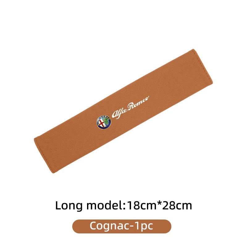 Car Seat Belt Suede Soft Shoulder Strap Cover Protection Padding For Alfa Romeo 159 Giulietta 156 147 Giulia Mito GT StelvioHA0