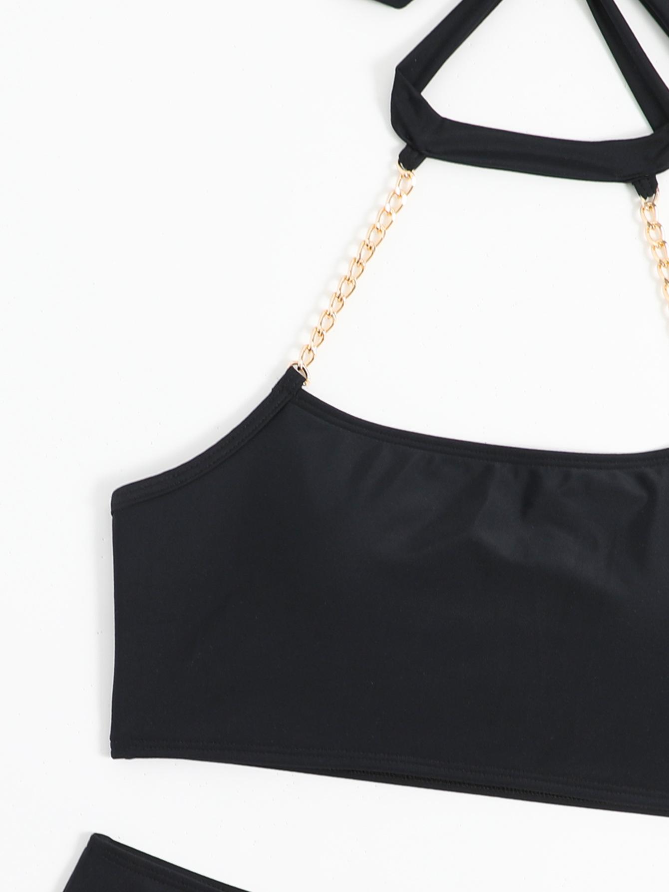 Женский купальник с лямкой на шее — фото 5