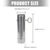 Stainless Steel Chimney Straight Pipe Replacement Outdoor Stove Exhaust Pipe for Camping Tents Easy Installation