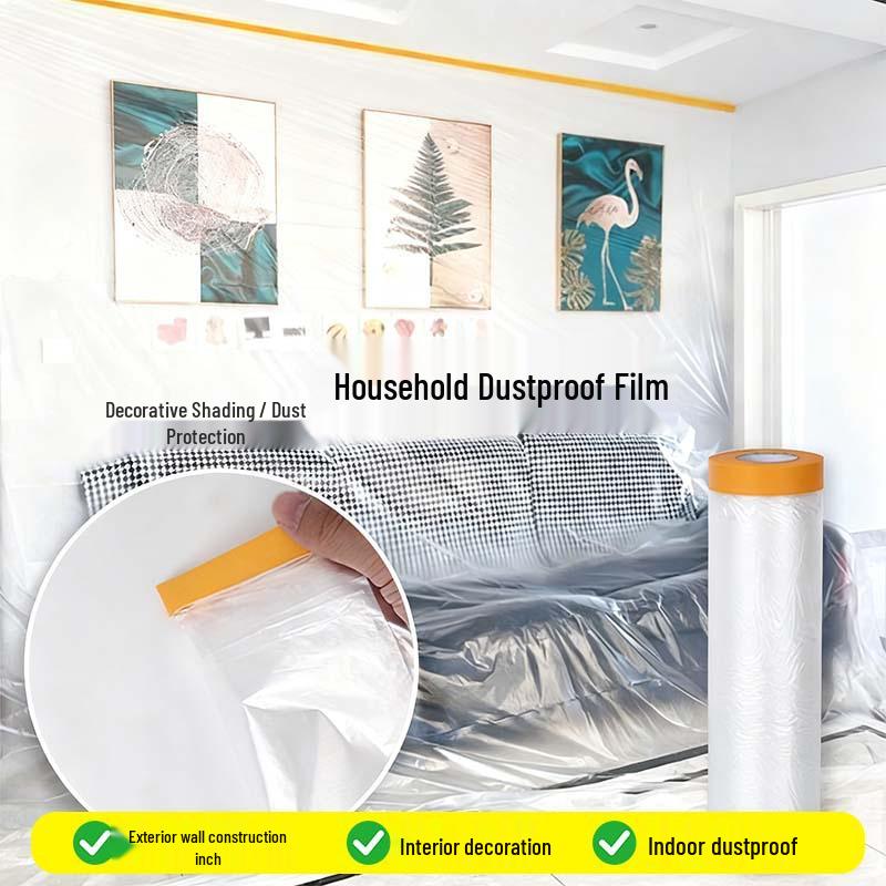 Thickened PE Dustproof Wardrobe & Furniture Cover for Paint and Dust Protection