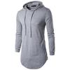 Men's Hip Hop Long Sleeved Color Hooded Personalized Street Sweater Bottomed Shirt