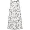 2025 Summer Round Neck Bow Print Sleeveless Short Dress