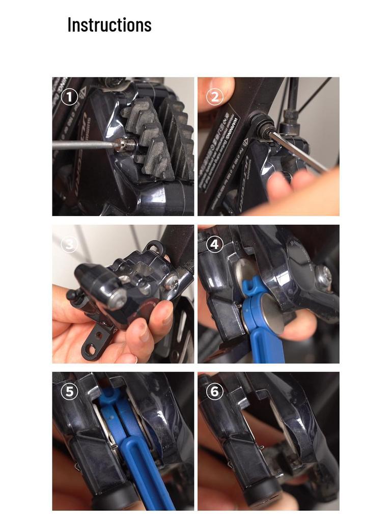 Fahrrad Hydraulikbremskolben Rückstellwerkzeug - Kohlenstoffstahl Bremssattelspreizer