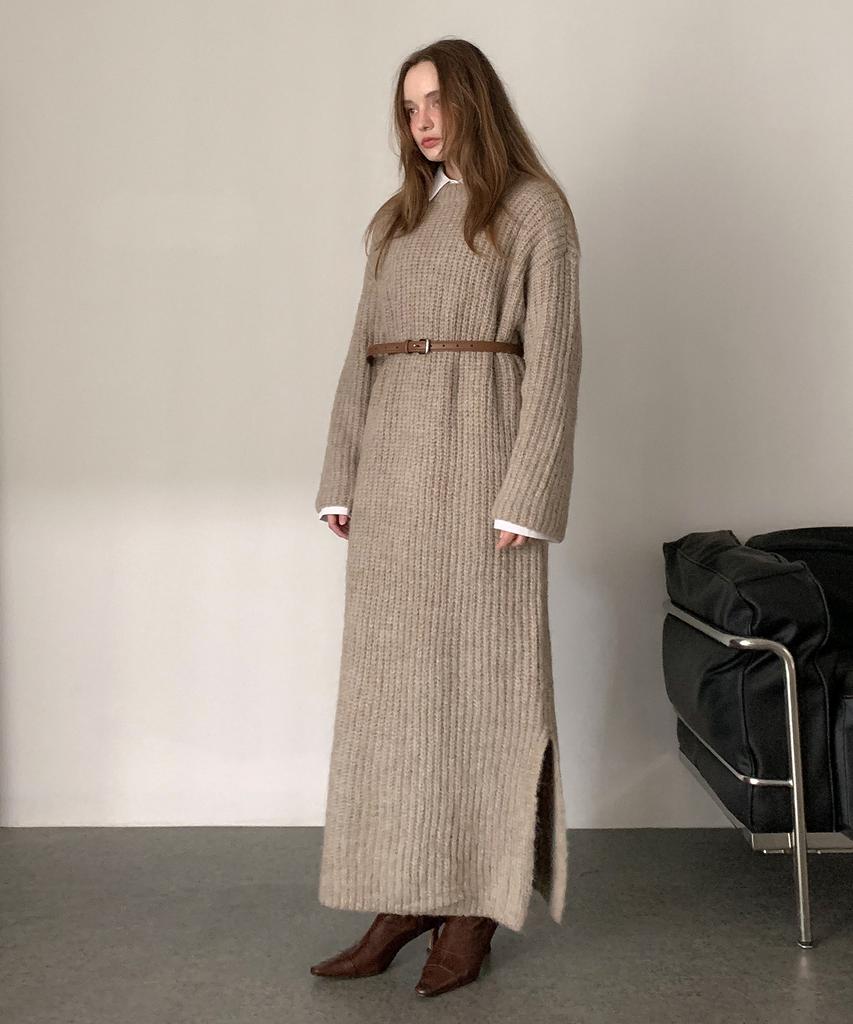 Baseukala Isla Knit Long Dress (3Colors)