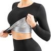 1pc Women Sauna Suit Fitness Exercise Sauna Sweat Suit Long Sleeve Sauna Top Sweat  for Women