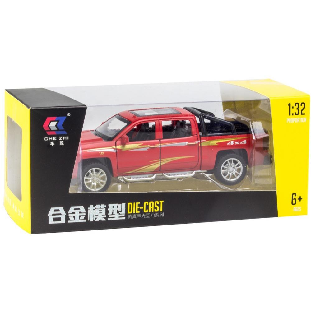 Chevrolet Silverado Pickup Truck Kids Toys 1/32 Alloy Car Model CheZhi Simulation Exquisite Diecasts Toy Vehicles Birthday Gifts