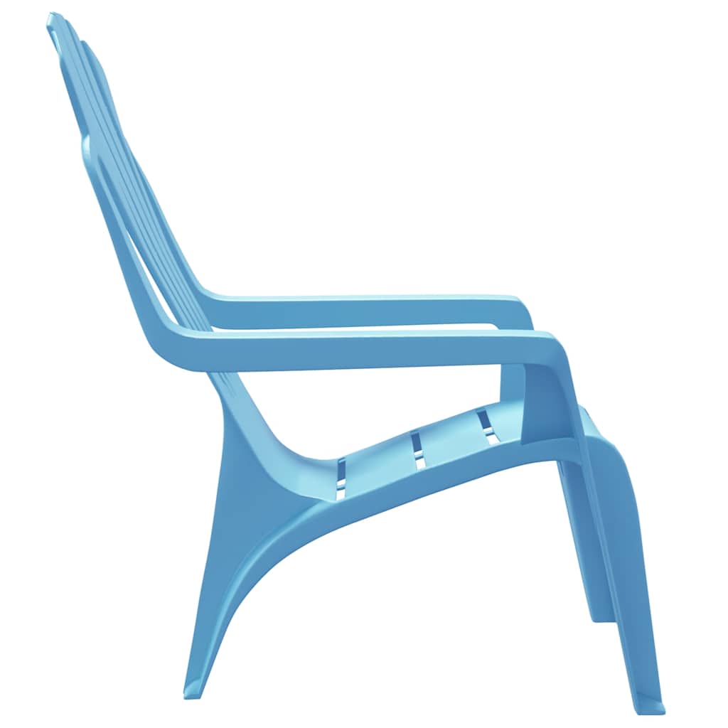 VidaXL Kinder-Gartenstühle 2 Stk. Blau 37x34x44 cm PP Holzoptik