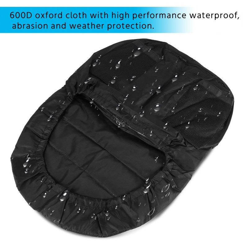 Universal Riding Lawn Mower Tractor Seat Cover Padded Comfort Pad Storage Pouch Medium-A87Q