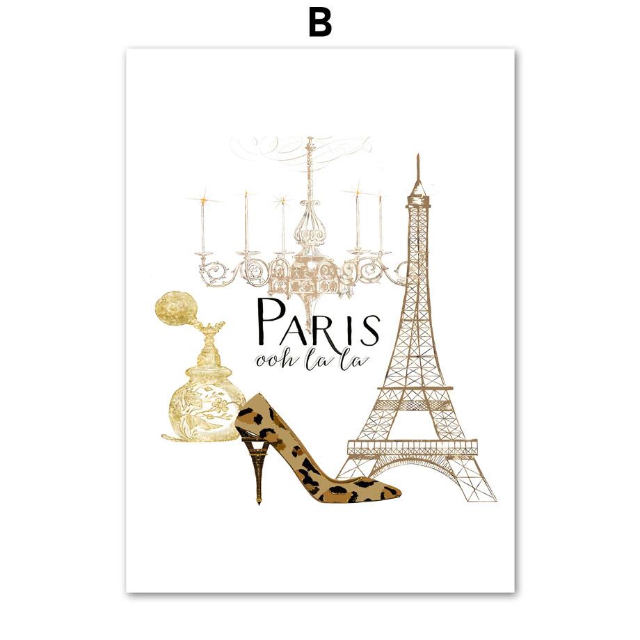 

Черно-белая роскошная модная настенная живопись на холсте флакон духов модные постеры и принты настенные панно для декора гостиной 40X60cm No Framed