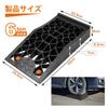 Donext Car Ramp Load Tire Chocks for Low Compatible with Lowered Set of 2 Lift, 6-ton Capacity, Maintenance, Clearance, Vehicles, Lightweight,