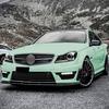 For Mercedes-Benz C-Class C63 AMG W204 2011-2014 Car Front Bumper Lip Splitter Diffuser Body Kit Cars Modification Parts