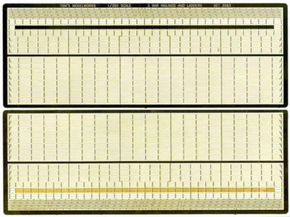 Model Ship Etching Premium TM3583 Tom's 1/350 3-Handrail Ver.