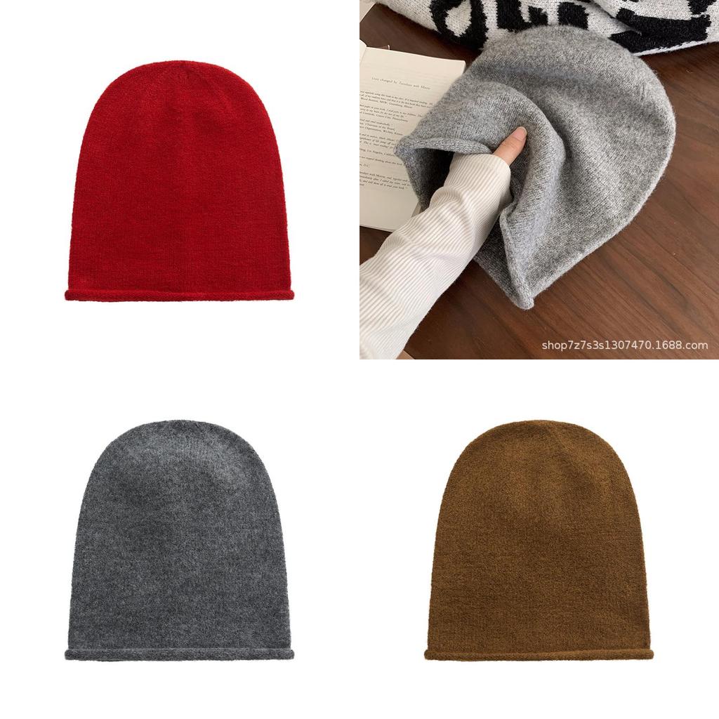 Wool Blend Beanie Hat For Women With Windproof Feature For Fall And Winter Casual Wear