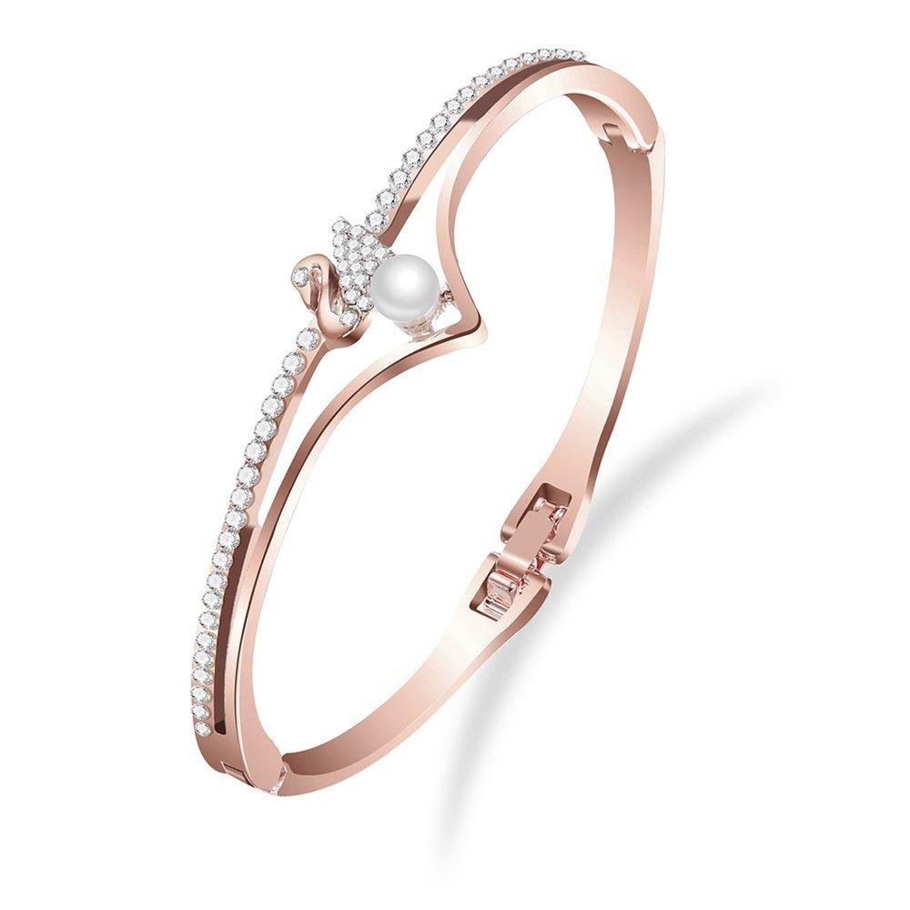 18k Rose Gold Stylish Bracelet for Women & Girls
