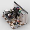 MOC Mini Building Blocks Toy Figure for Home Decor - DIY Laboratory City Scene Model Gift