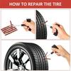 Car Tire Repair Tool Tire Repair Kit Studding Tool Set Auto Bike Tubeless Tire Tyre Puncture Plug Garage Tools with Rubber Strip