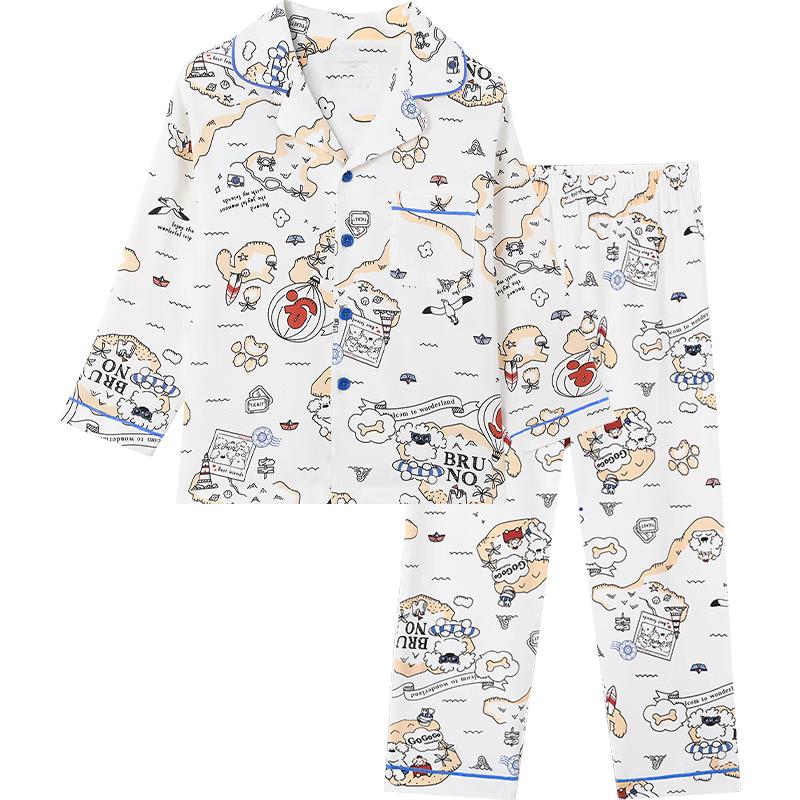 Jiubansui Boys  Miiichan Collaboration Cotton Pajama Set 130