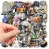 50Pcs/Set Retro Magic Art. Halloween PET Stickers Waterproof DIY Fashion Doodle Decals Stickers