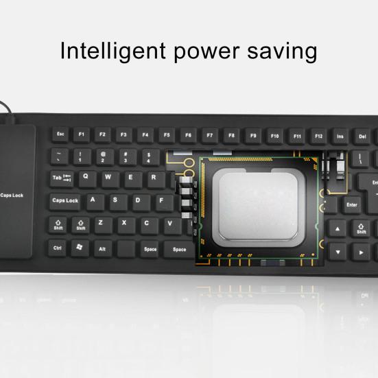 85 Tasten faltbare weiche USB-kabelgebundene Mini-Silikon-Stummtastatur Computerzubehör