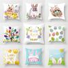 Home Decoration Happy Easter Printing Polyester Pillow Pillow Set Is Suitable for Bedroom Living Room Funda De Almohada