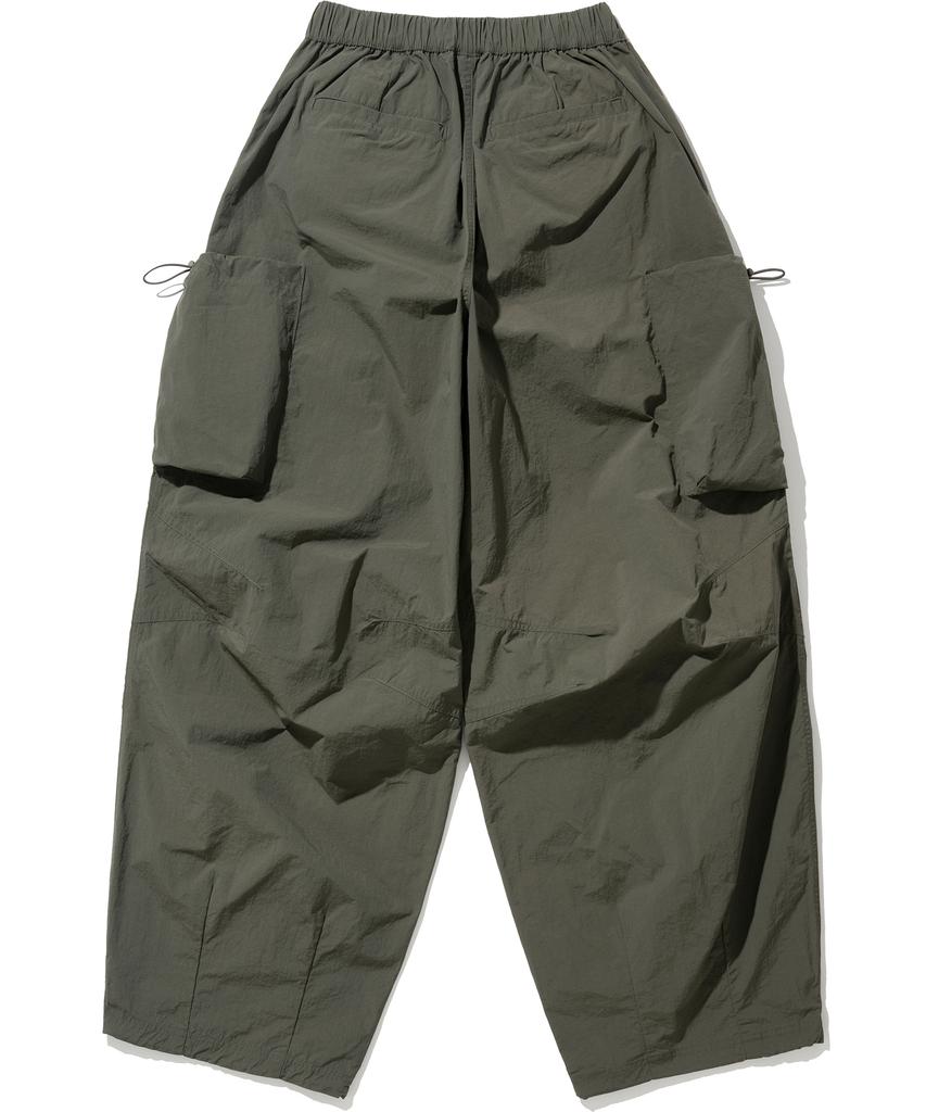 NOT4NERD Nylon Big Pocket Parachute Pants - Khaki