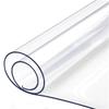 1mm Soft Glass Table Mat PVC Transparent Tablecloth Waterproof Oilproof Rectangular Table Cover Pad Kitchen Table Mat