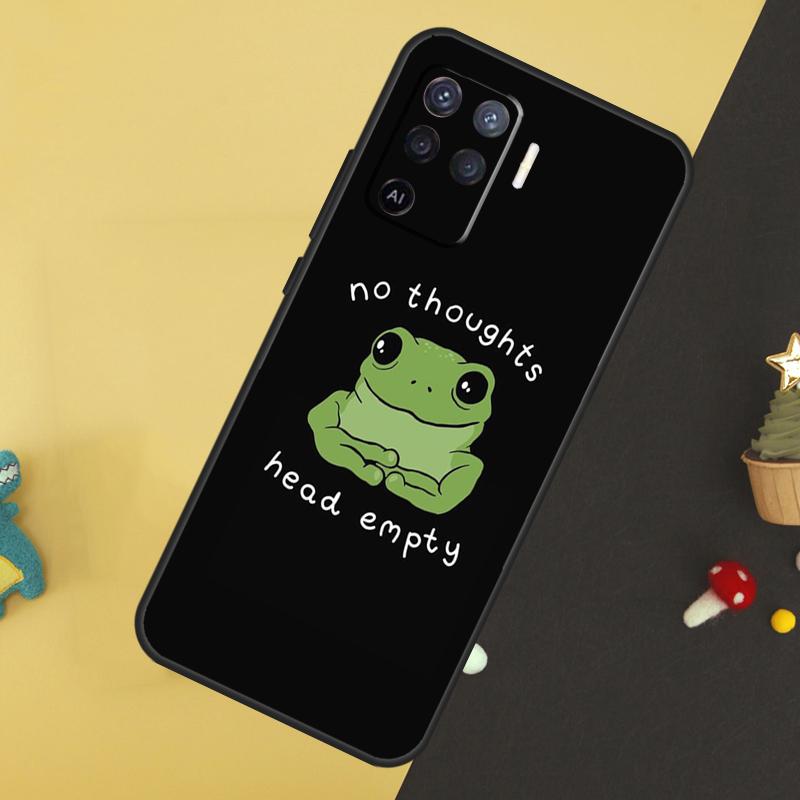 Cute Cartoon Frog Case For Oppo A5 Pro A6 A15 A16 A76 A96 A17 A57 A98 A58 A78 A18 A38 A54 A74 A94 A40 A60 A80