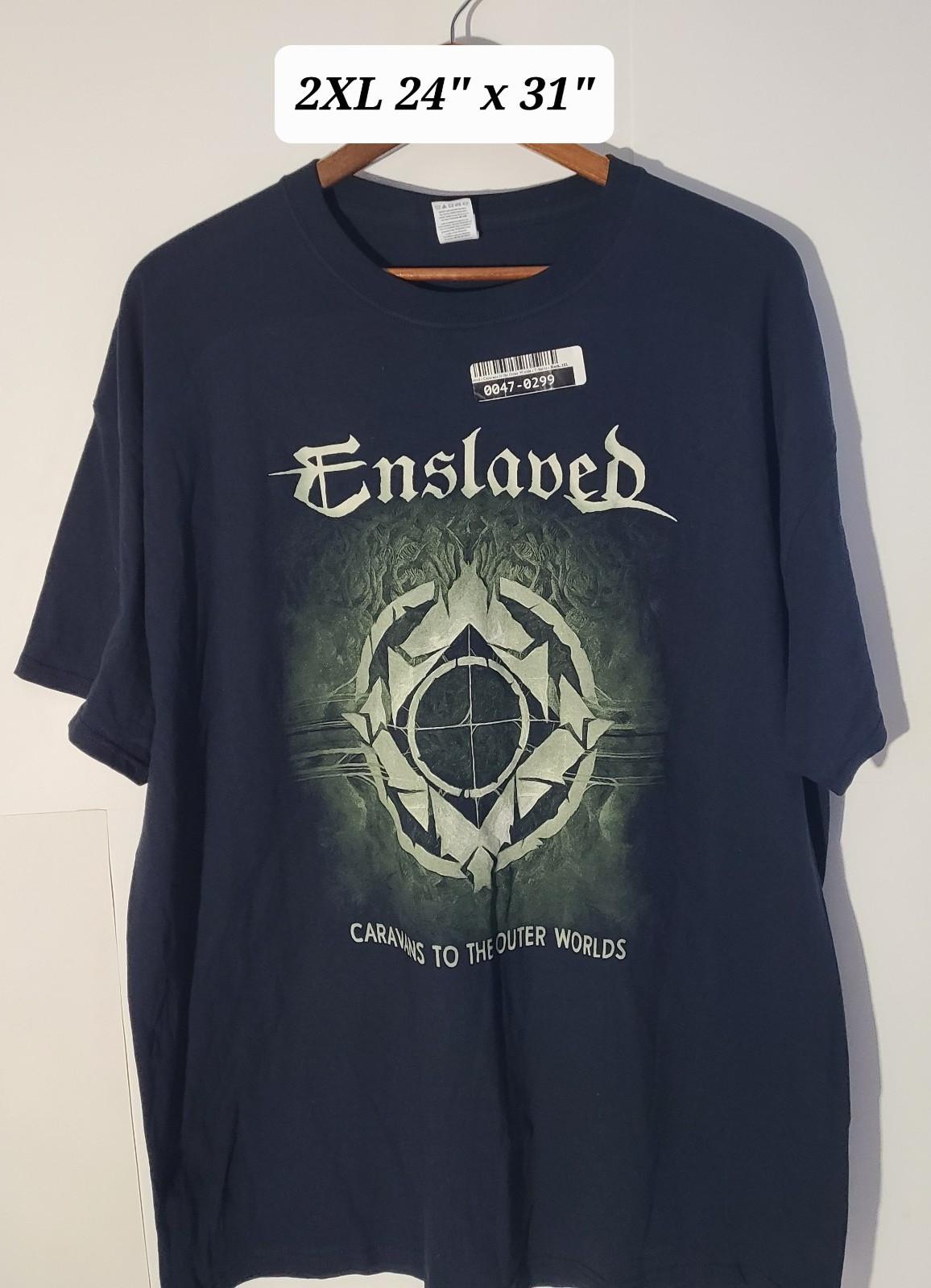 Enslaved Caravans to the Outer Worlds Black 2XL T-Shirt NWT Black/Viking Metal Unisex T-Shirt S
