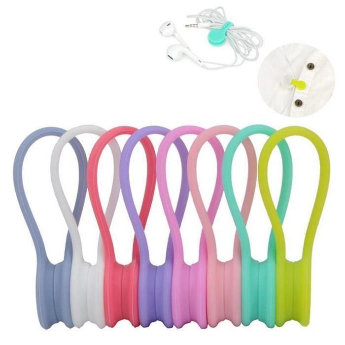 4pcs Cable Winder Winding Cable Winder Multi-purpose Magnetic Silicone Organizer