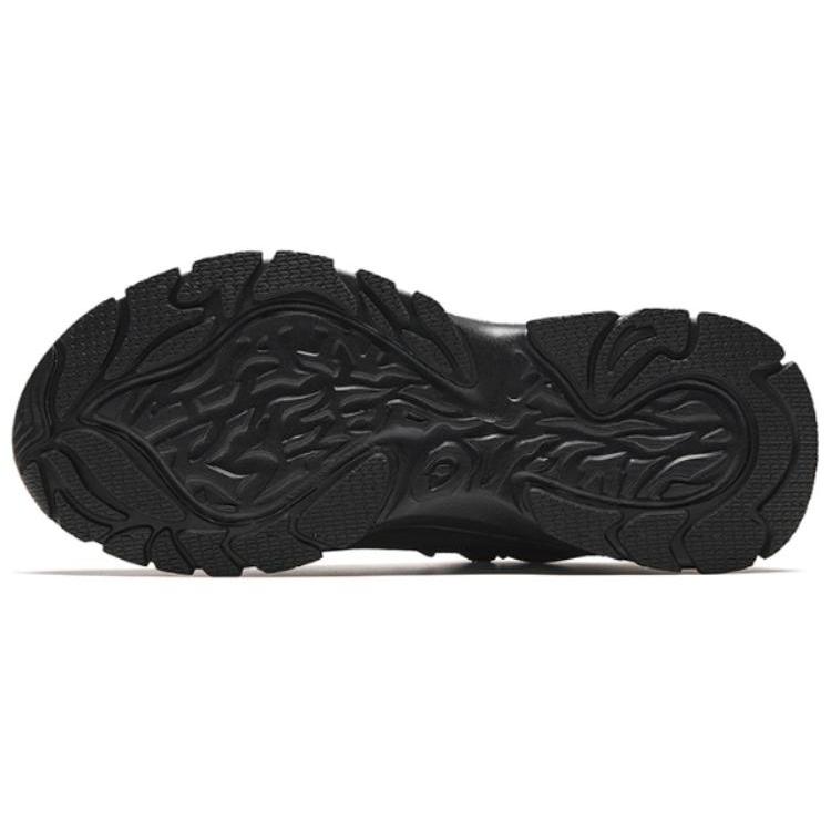 Anta Life Collection Slip Resistant Abrasion Resistant Low Top Casual Shoes Men's Black 112348984-5