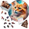 Children Cute Animal Wooden Puzzles Montessori Games 3d Wooden Puzzle Adults Christmas Board Games Ideal for The Whole Family Do-It-Yourself