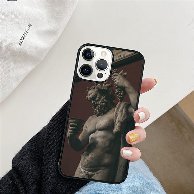 

Грецька Естетика Гіпсова статуя Чохол для телефону Для iPhone 17 Air 15 16 Чохол 11 13 14 Pro Max 12 Plus Max Fundas iPhone 14plus
