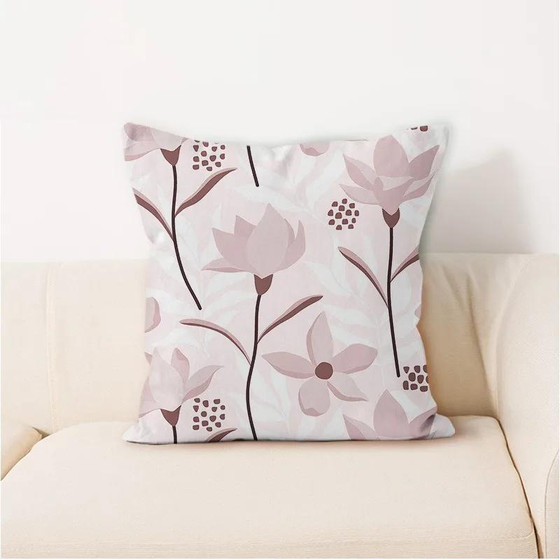 

Простая подушка Домашнее украшение Наволочка Минималистичный Абстрактный Лист Подушка Спинка для автомобиля Квадратная наволочка 66x66cm