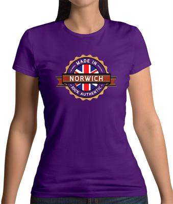 Hergestellt in Norwich Unisex T-Shirt Stadt Heimatstadt Norfolk geboren auf den Kanaren