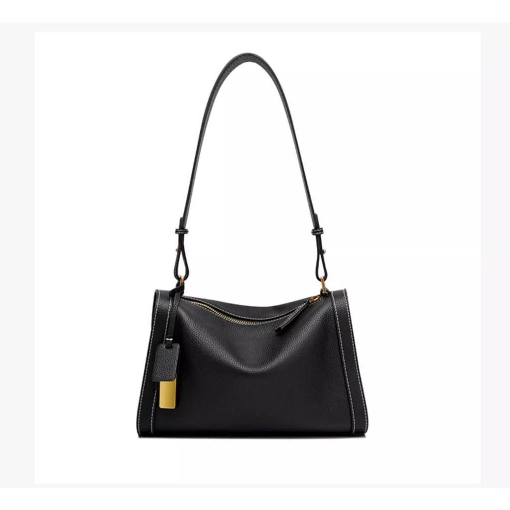 Borsa da donna in pelle 2023 borsa a spalla tipo cuscino strato superiore tracolla pelle bovina versatile grande capacità borsa baguette alla moda versatile