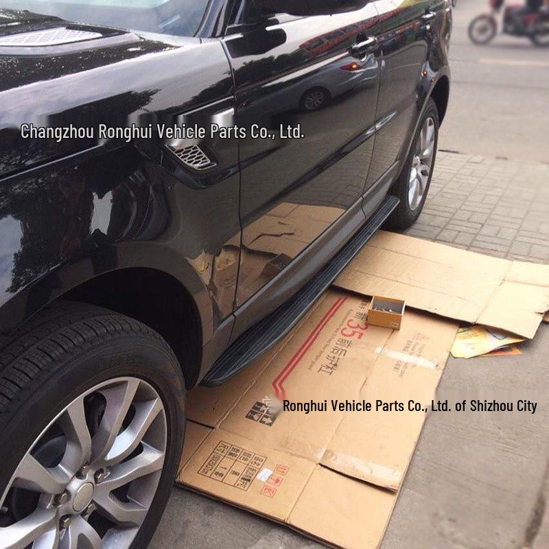 Black Aluminum Side Steps for 2014-2022 Range Rover Autobiography Sport