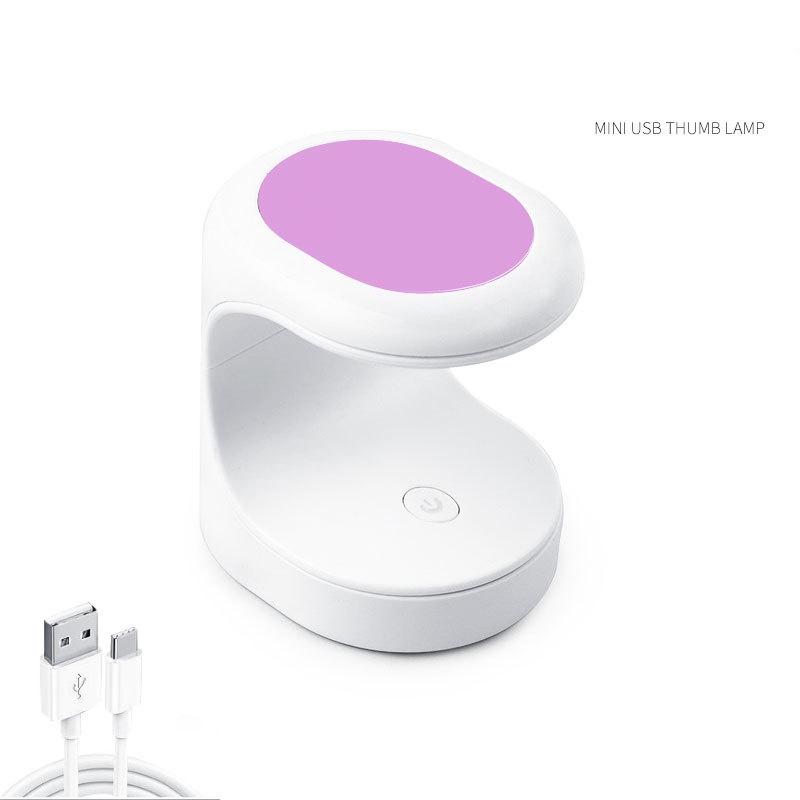 

Мини-лампа для ногтей, сушилка для ногтей, УФ-светодиодная лампа, портативный кабель Micro USB, лампа для сушки геля для домашнего использования фиолетовый