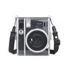 Darkhorse Transparent Case for Fujifilm Instax Mini 40 Instant Camera, Hard PVC Cover with Shoulder Strap, Black
