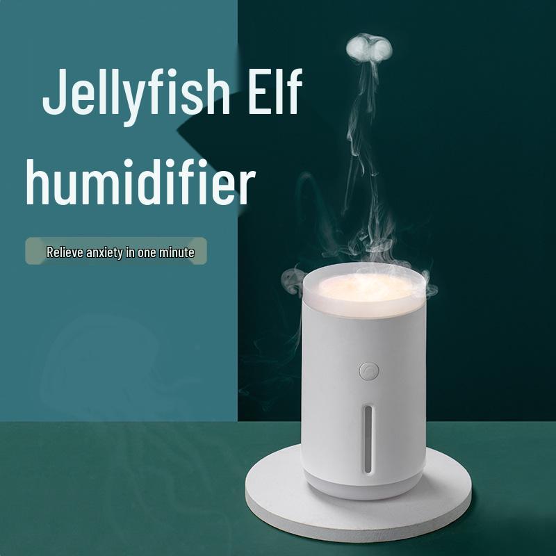 Silent Jellyfish Humidifier: USB-Powered Air Hydration for Home, Office, or Car