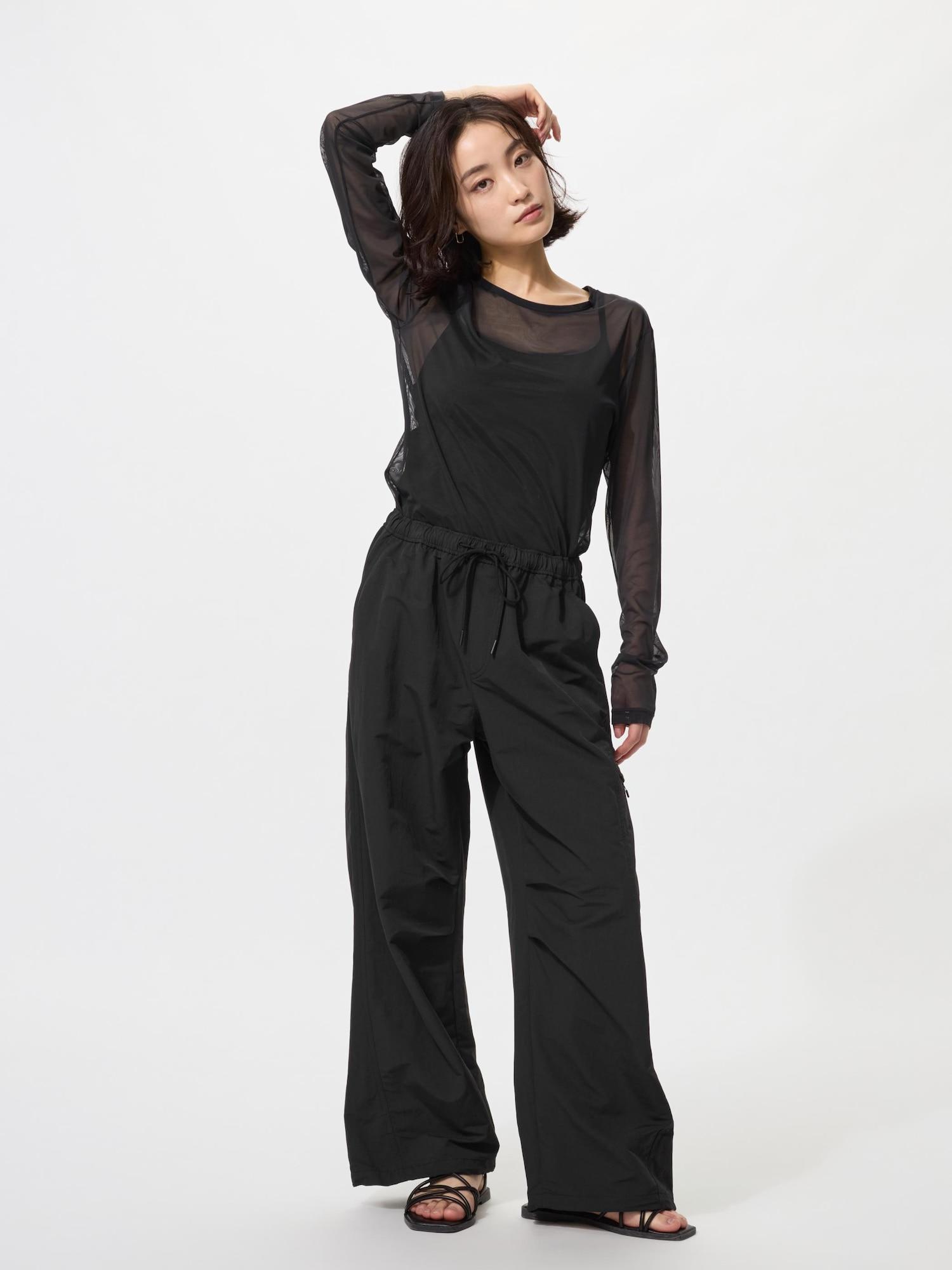 

Uniqlo Япония Легкие брюки-карго укороченные 09 BLACK/XS