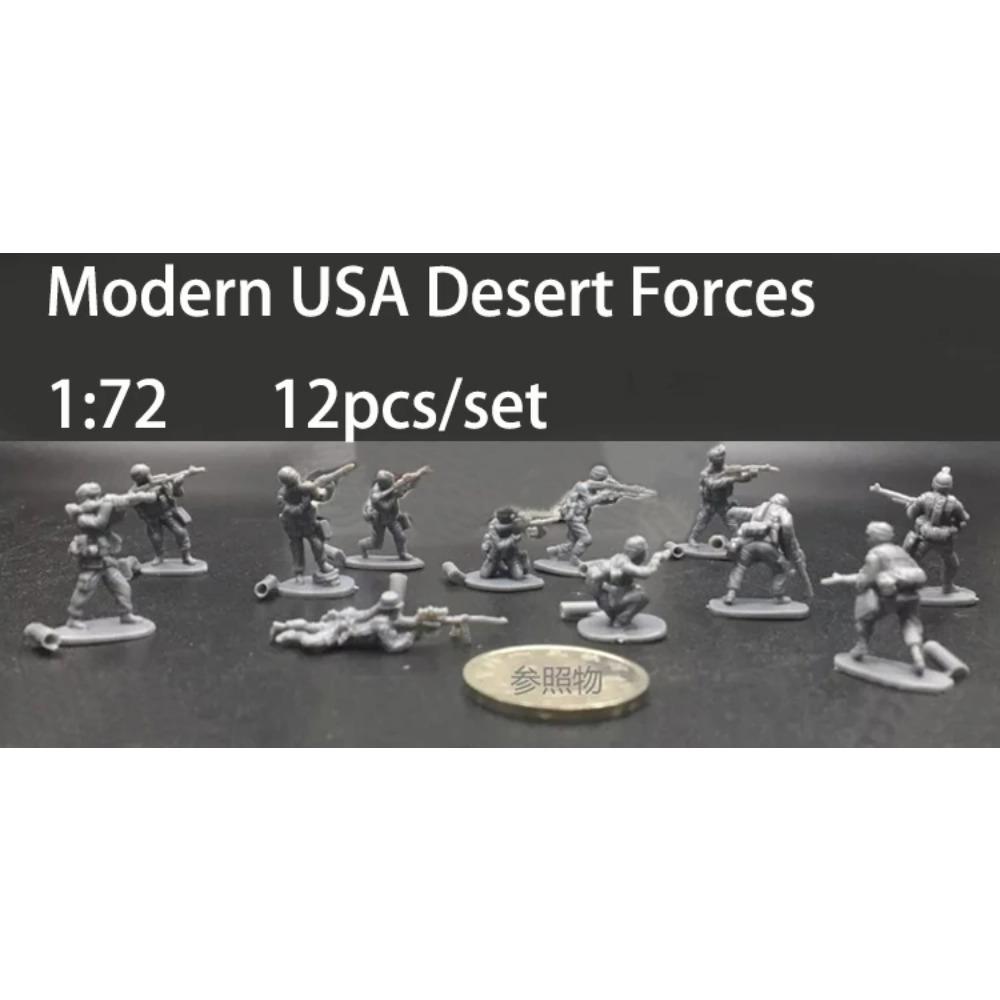 1:72 4D Zusammenbau Soldatenmodell Kunststoff Kleiner Soldat Verschiedene Formen Sandtischmodell Spielzeug