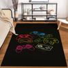 "Colorful Game Controller Pattern Carpet for Living Room Decor" Suitable for use as an anti-slip for living room bedroom sofas
